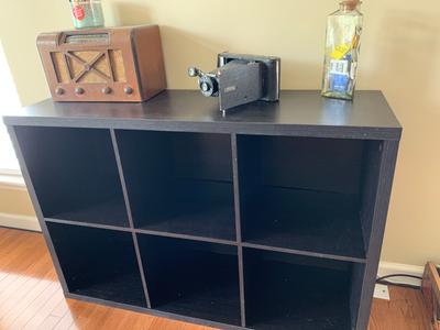 ClosetMaid 4109 Decorative 6-Cube Storage Organizer, Black Walnut