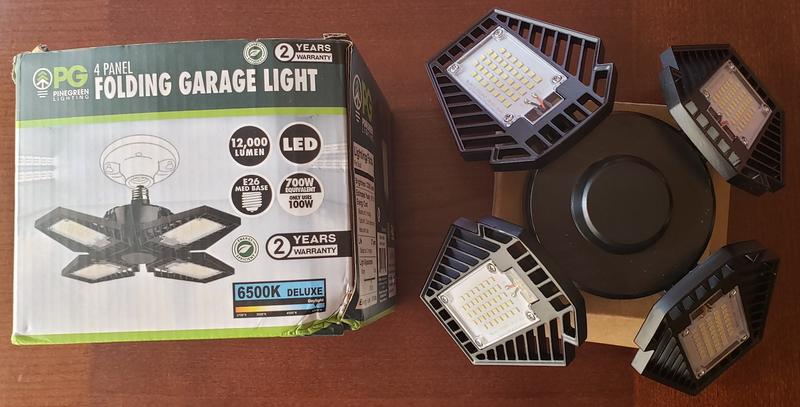 LED Folding Garage Bulb - 6000 Lumens - Pinegreen Lighting