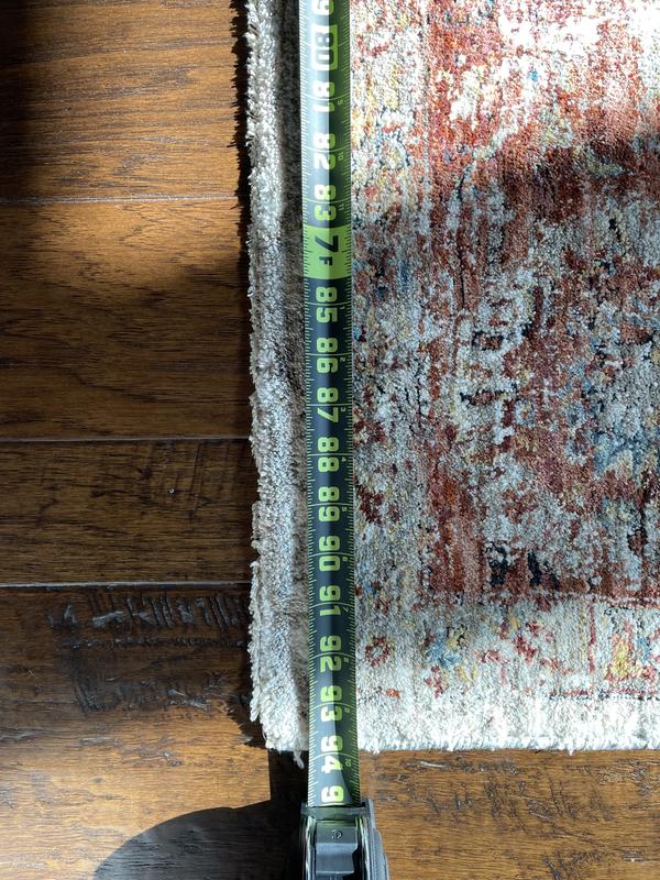 allen + roth Monarch Border 8 x 10 (ft) Flatweave Polyester Rust ...