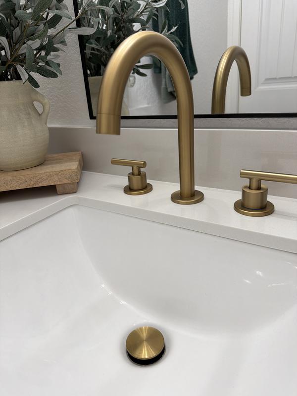 BWE Rivulet Polished Chrome Widespread 2-handle High-arc Commercial ...
