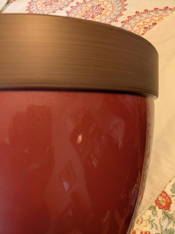 Southern Patio Round 15-in W Large Red Resin Outdoor Planter HDR ...