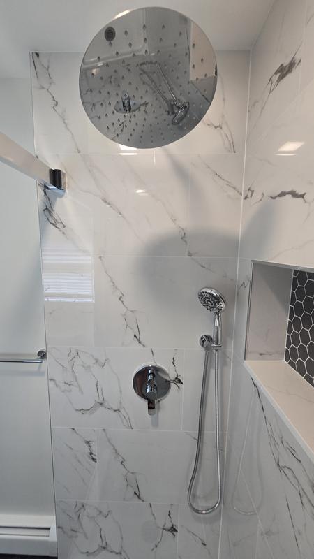 Origin 21 Alisa White 16-in x 32-in Polished Porcelain Marble Look Floor and Wall Tile (3.44-sq. ft/ Piece)