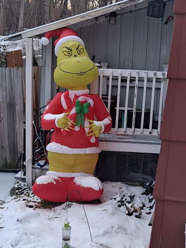 Grinch 8.99-ft Lighted The Grinch Christmas Inflatable in the Christmas ...