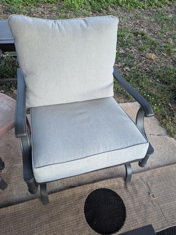allen + roth Thomas Lake 2 -Piece Patio Conversation Set with Red