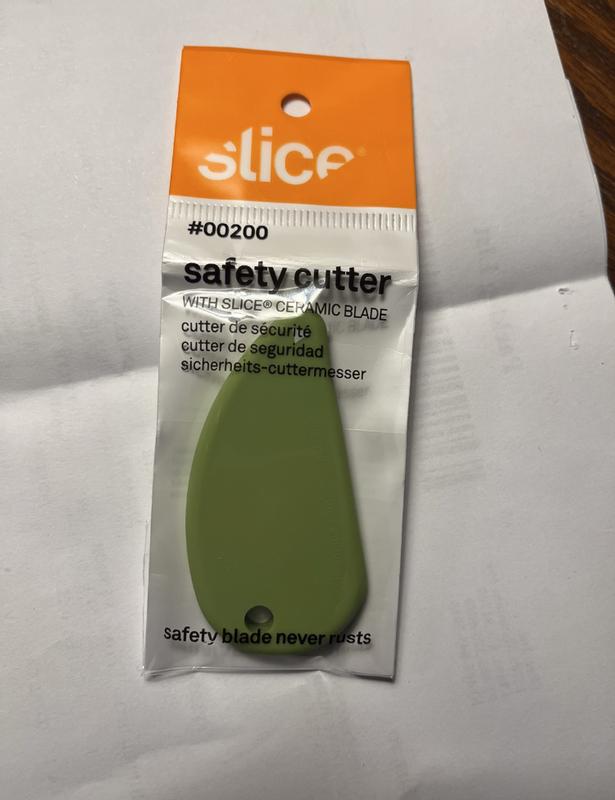  Slice 10583 Safety Cutter Ring, Fits on Tip of Finger, Package  Opener, Finger Friendly Micro-Ceramic Blade Lasts 11x Longer Than Metal,  Reduce Fatigue & Strain : Everything Else
