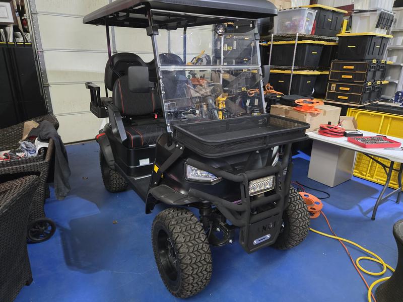 KANDI 4 Seat Electric Golf Cart, Max Speed 20 MPH LOW4PLIM-B at