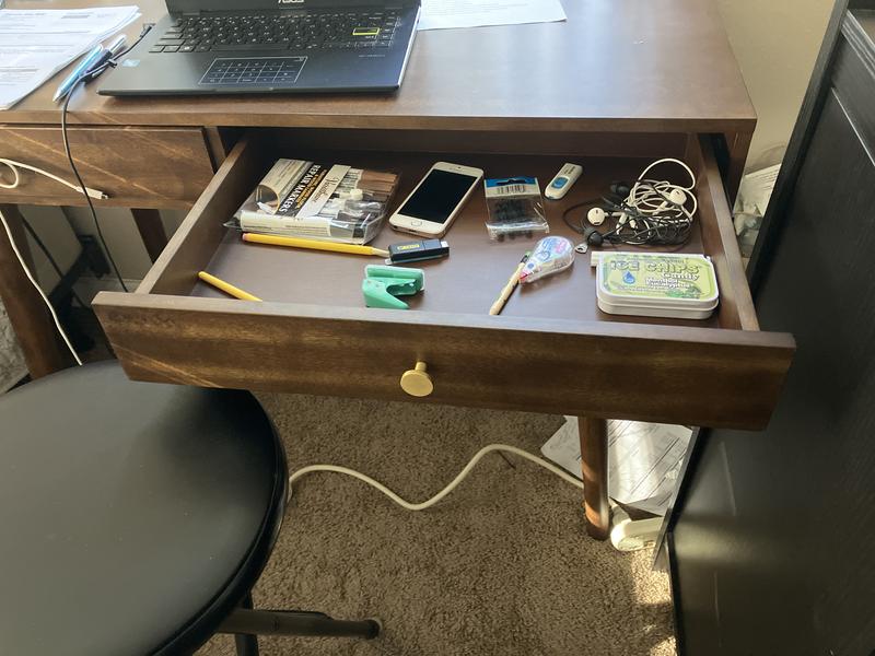 Origin 21 Ezra 42-in Brown Modern/Contemporary Birch Writing Desk in the  Desks department at