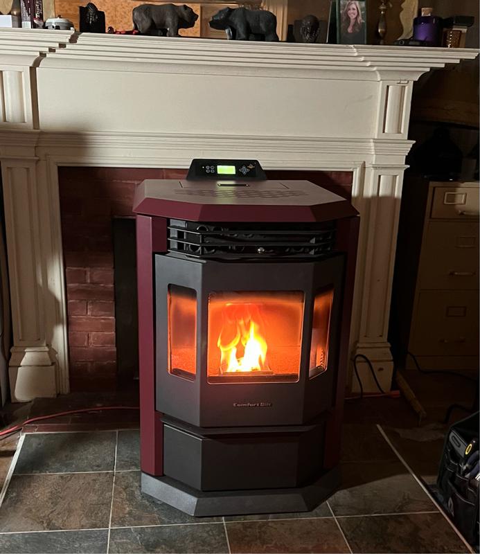 ComfortBilt 2800-sq ft Pellet Stove with 55-lb Hopper (EPA Approved) in the Pellet  Stoves department at Lowes.com