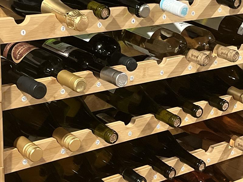VEVOR 72 Bottle Upgrade Modular Wine Rack Continuously Store Pinot ...
