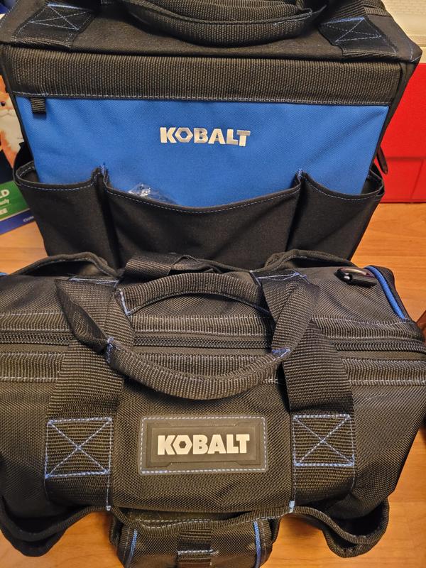 Kobalt Blue Black Polyester 14-in Rolling Tool Bag in the Tool