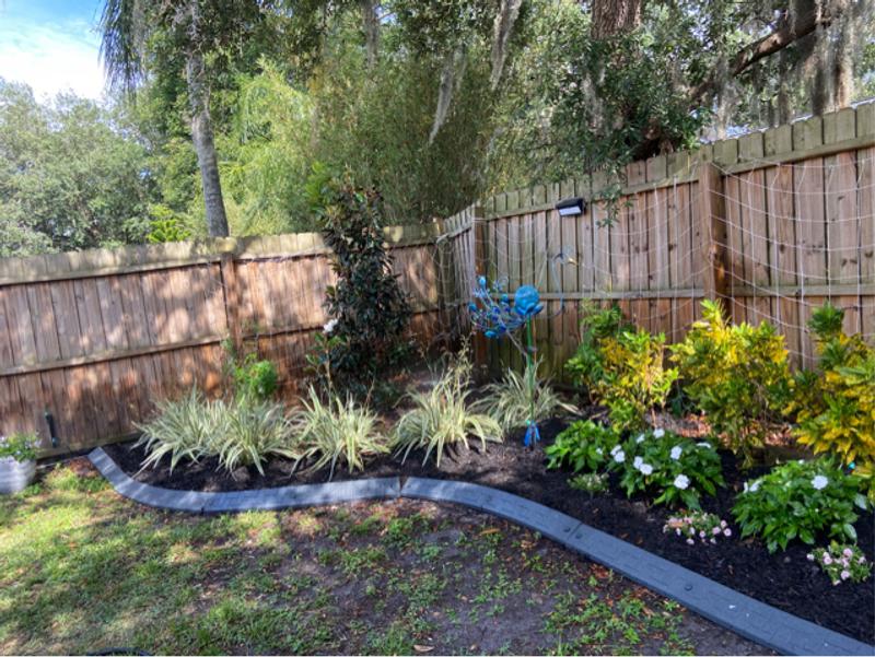 4' Gray Rubber Curb Landscape Edging at Menards®