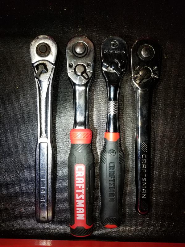 CRAFTSMAN 72-Tooth 1/2-in Drive Comfort Grip Handle Ratchet