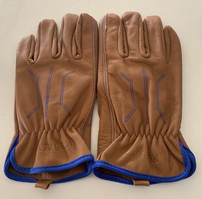 Leather gloves Louis Vuitton Brown size S International in Leather -  32129042