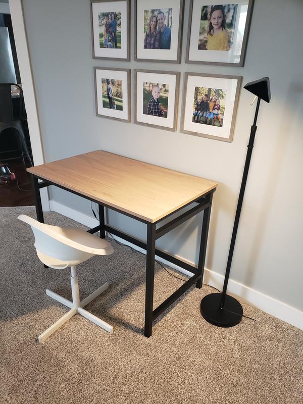 Brookside Delle Industrial 40-in Gray Classic Computer Desk in the Desks  department at