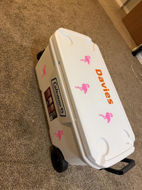 Coleman 316 White 62-Quart Wheeled Insulated Marine Cooler