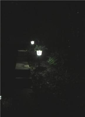 allen + roth 30-Lumen Black Iron Solar LED Outdoor Path Light Kit (4100 ...