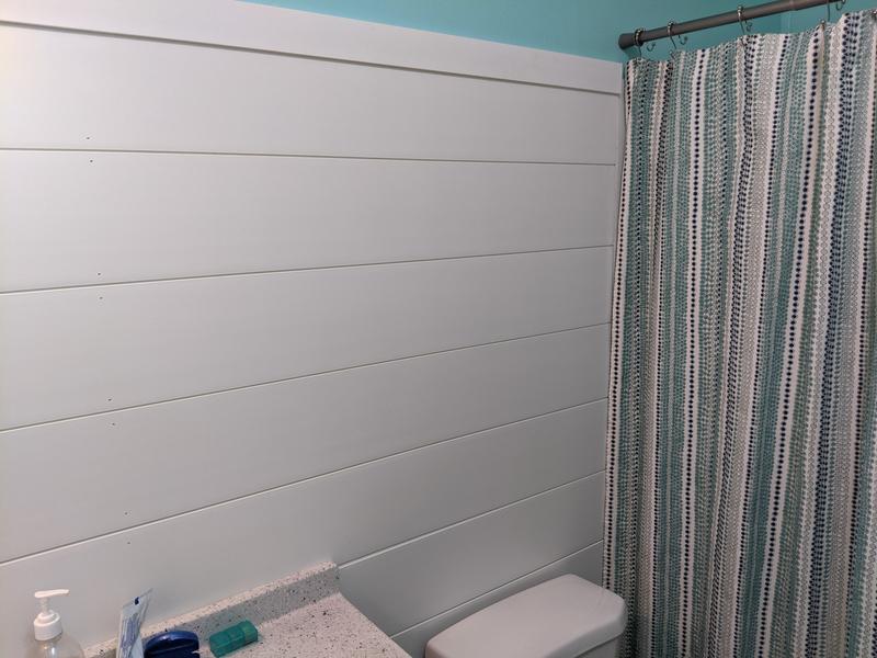 ECHON X Finished White PVC Shiplap Wall Plank In The Wall , 47% OFF