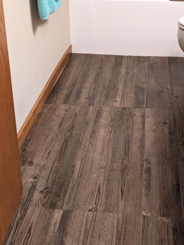 Armstrong Flooring Pro Mark Topsfield Oak Rustic Blend 6-mil x 6-in W x 36-in L Waterproof Glue Down Luxury Vinyl Plank Flooring