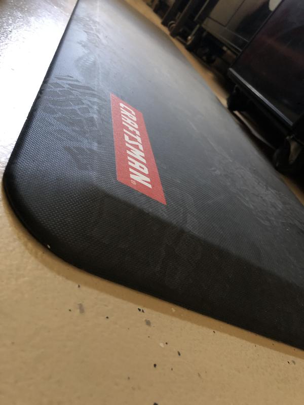 CRAFTSMAN 2-ft x 6-ft Black Rectangular Indoor Anti-fatigue Mat in