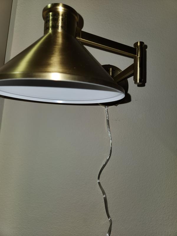 allen + roth Shadley 8-in W 1-Light Brushed Gold Modern/Contemporary ...
