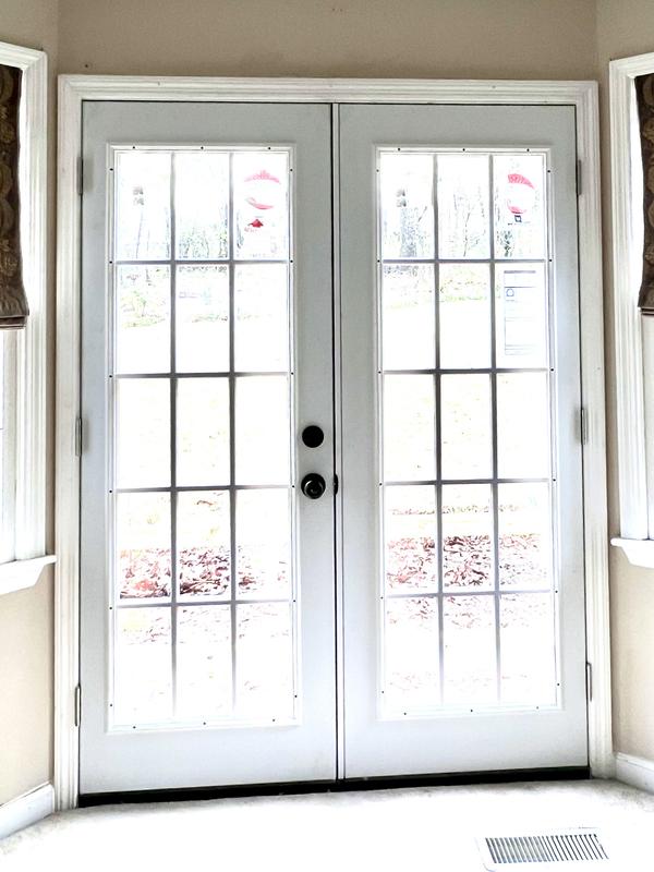 JELD-WEN 60 in. x 80 in. Left-Hand/Inswing 15 Lite Primed Steel Double  Prehung Patio Door with Brickmould THDJW238700007 - The Home Depot