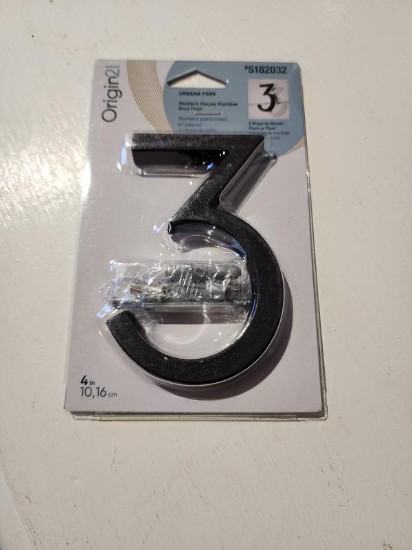 Origin 21 Urbana Park 4-in Black Number 1 33711PKBLG at Lowes.com