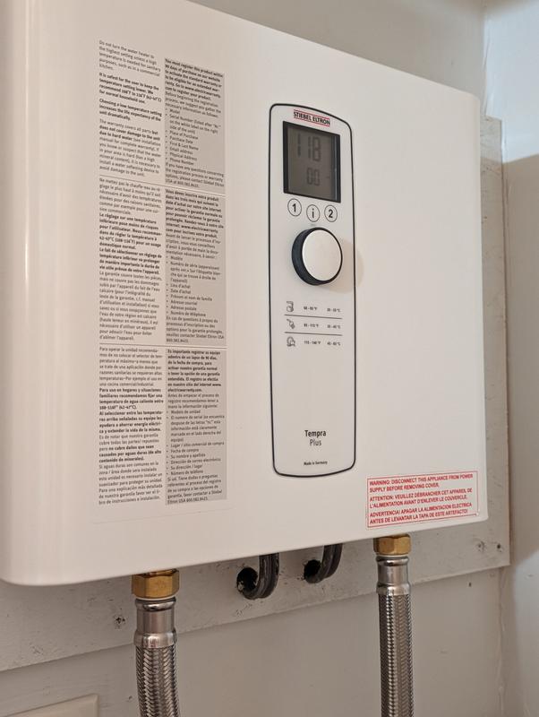 Stiebel Eltron Tempra 20 Plus 240-Volt 19.2-kW-kW 3.75-GPM Tankless  Electric Water Heater in the Water Heaters department at Lowes.com
