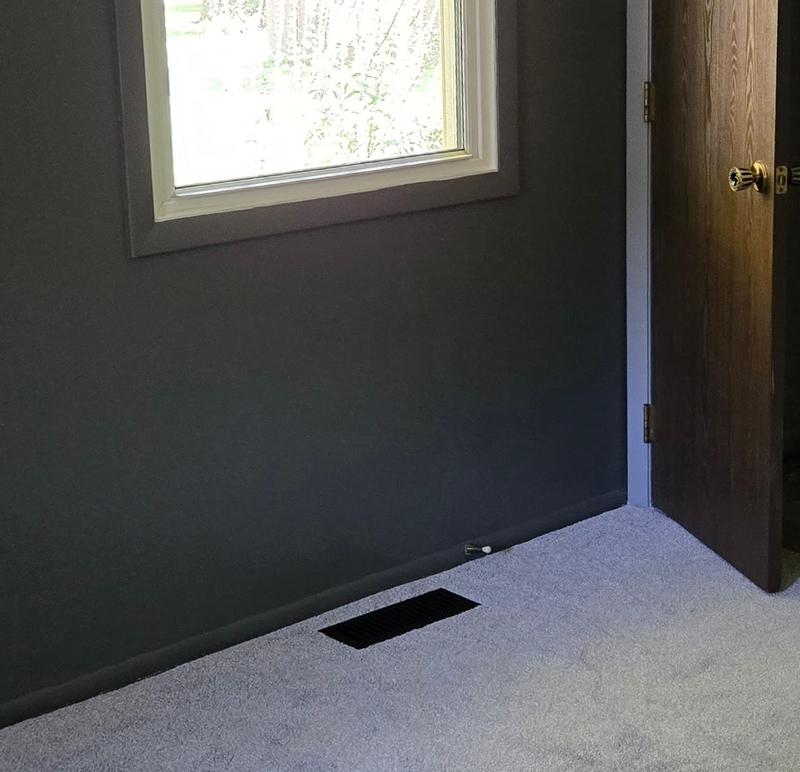 allen + roth 4-in x 12-in Steel Matte Black Floor Register in the Floor ...