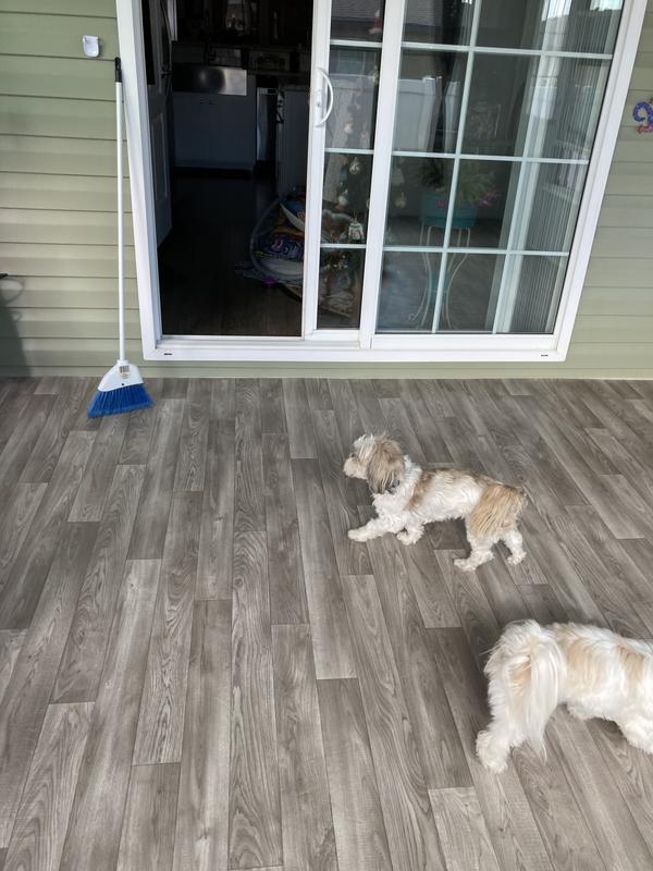 Style Selections San Marco Slate Off-white Stone Look 10-mil x 12