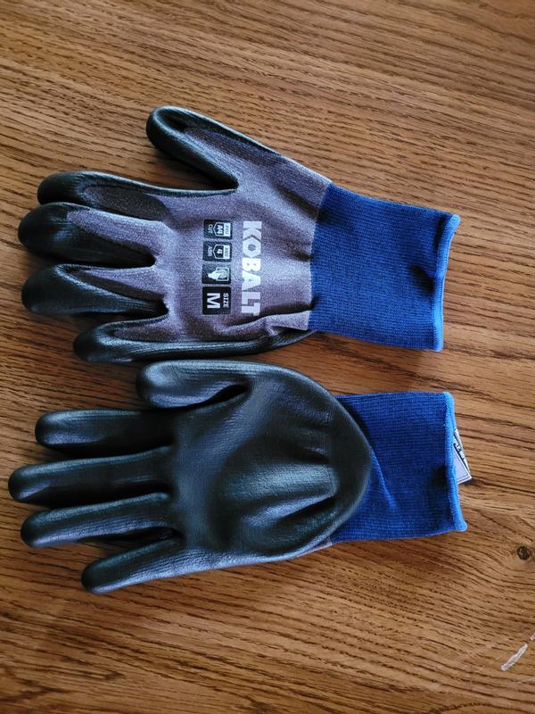 Mens Cut Series Cut Resistant GRX Work Gloves Durable Dipped Coated Palm  Blue XL