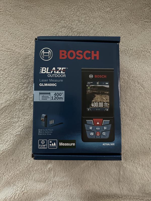 Bosch BLAZE 65-ft Outdoor Red Laser Distance Measurer with Backlit Display  in the Laser Distance Measurers department at