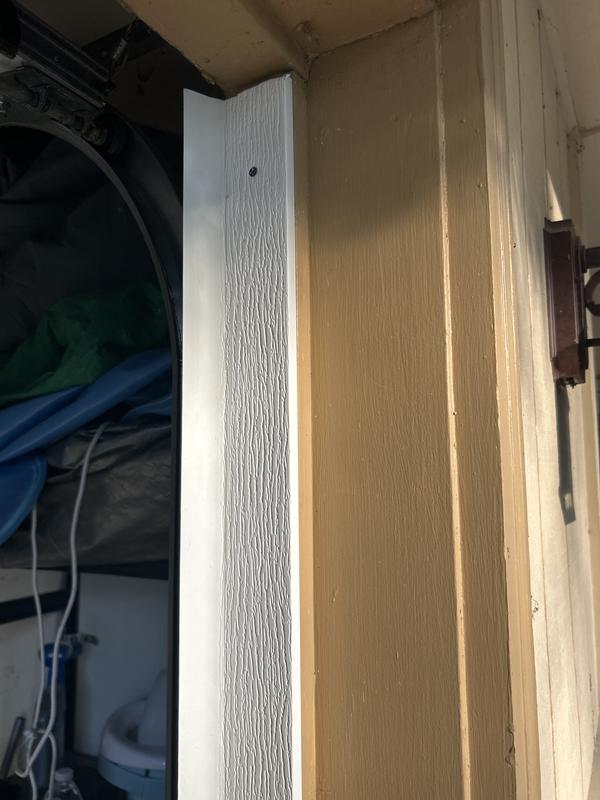 Royal Building Products 7-ft x 2-in x 7/16-in White PVC Garage ...
