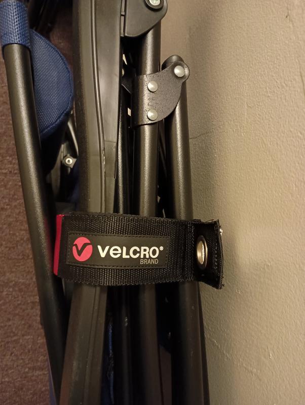 VELCRO Brand Black Easy Hang Extension Cord Strap 2In X 18In (2-Pack ...