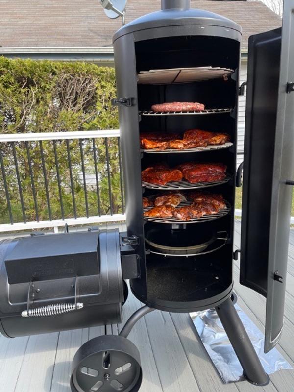 Vertical offset charcoal on sale smoker