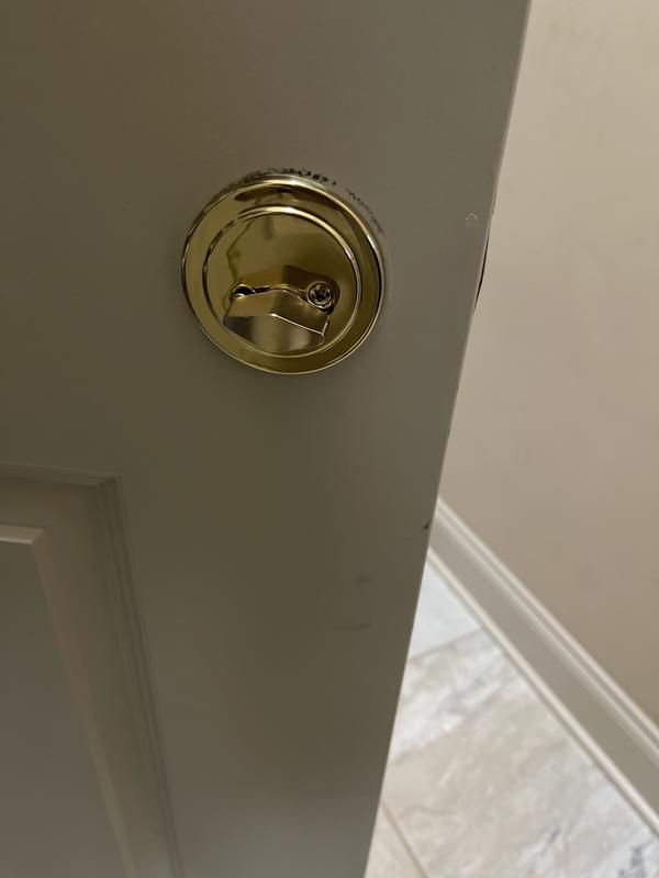 EZ-FLO Polished Brass Single Cylinder Deadbolt in the Deadbolts department  at