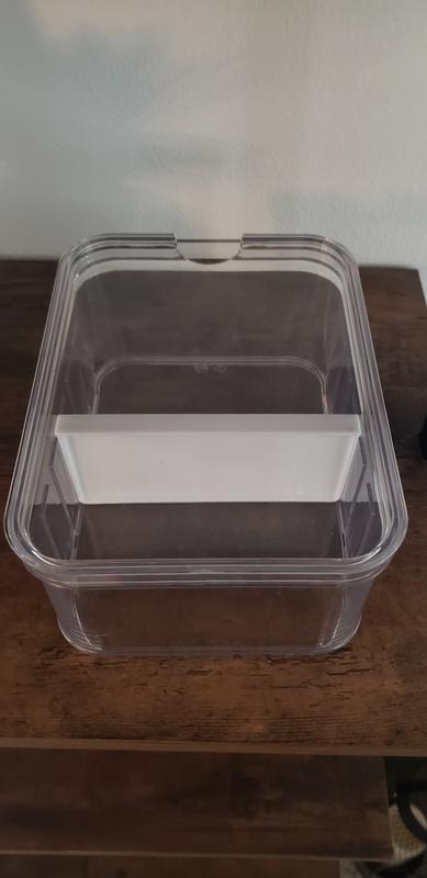 iDesign + The Spruce 8.3-in x 6.3-in Clear Plastic Drawer Divider in the  Drawer Organizers department at