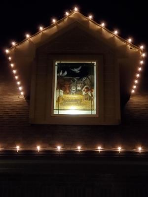 Caroline's Treasures Dog Series One 2.3-ft W x 3.3-ft H Christmas House ...