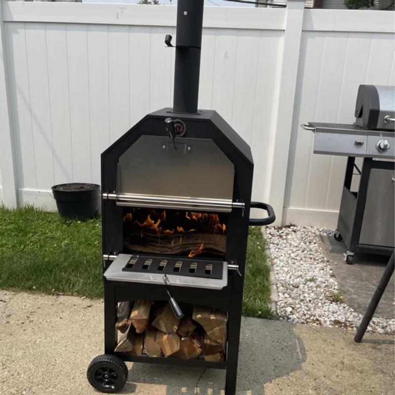 UDPATIO Outdoor Pizza Oveb Hearth Wood-fired Outdoor Pizza Oven
