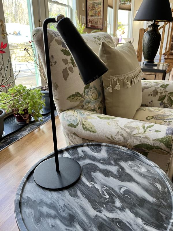 Style Selections 15.5-in Adjustable Black Desk Lamp LDESK/MAG/BLK