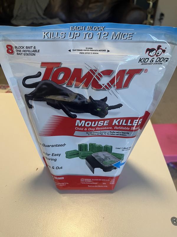 Tomcat Mouse Killer - 1 Refillable Bait Station 16 OZ