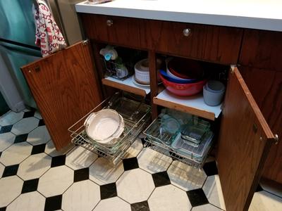 Simply Put 14.5-in W x 5.6875-in H 1-Tier Pull Out Metal Soft Close Cabinet Organizer