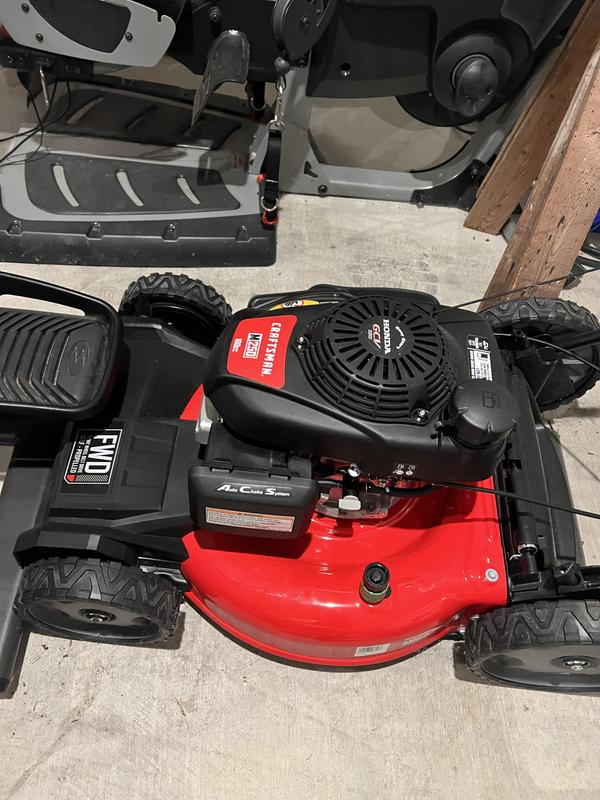 CRAFTSMAN M250 21 in Gas Self propelled Lawn Mower with 160 cc with Honda Engine in the Gas Push Lawn Mowers department at Lowes