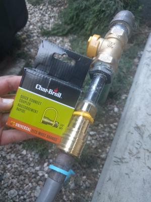 Char Broil Brass Quick Connect at Lowes