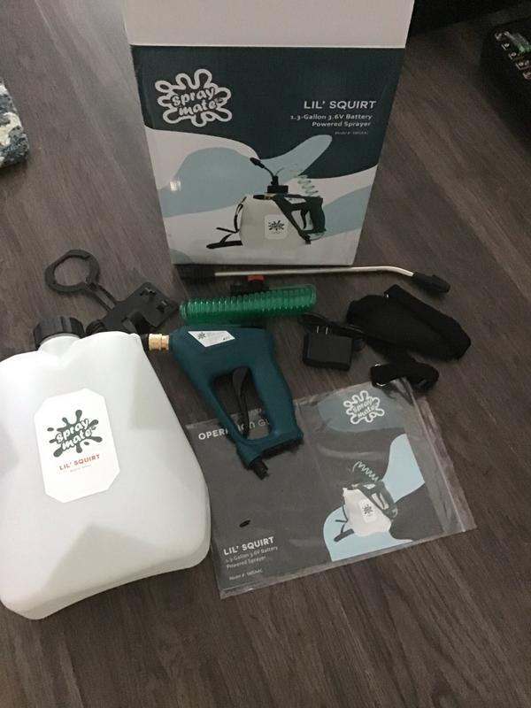 SprayMate 1.3-Gallon Battery Operated Plastic Backpack Sprayer Battery ...