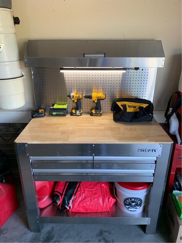 Kobalt stainless deals steel workbench