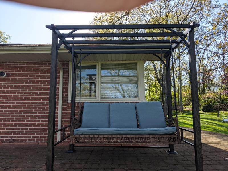 Broyhill Pergola Cushioned Daybed 3Person Patio Swing Big, 50 OFF