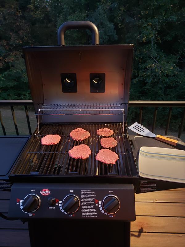 Char-Griller Silver 3-Burner Liquid Propane GAS Grill 3338