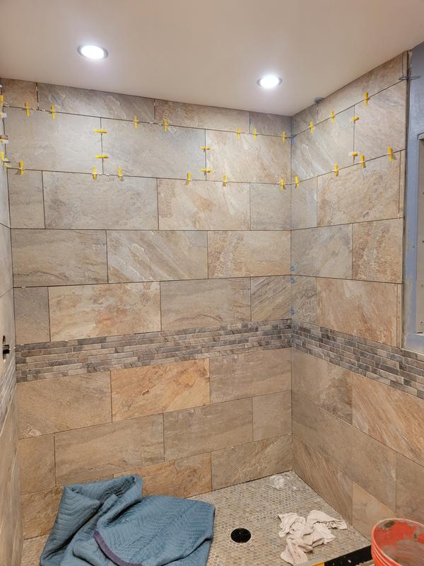 DELLA TORRE Riverdale Sand Porcelain Bullnose Trim Tile (3-in x 12-in)