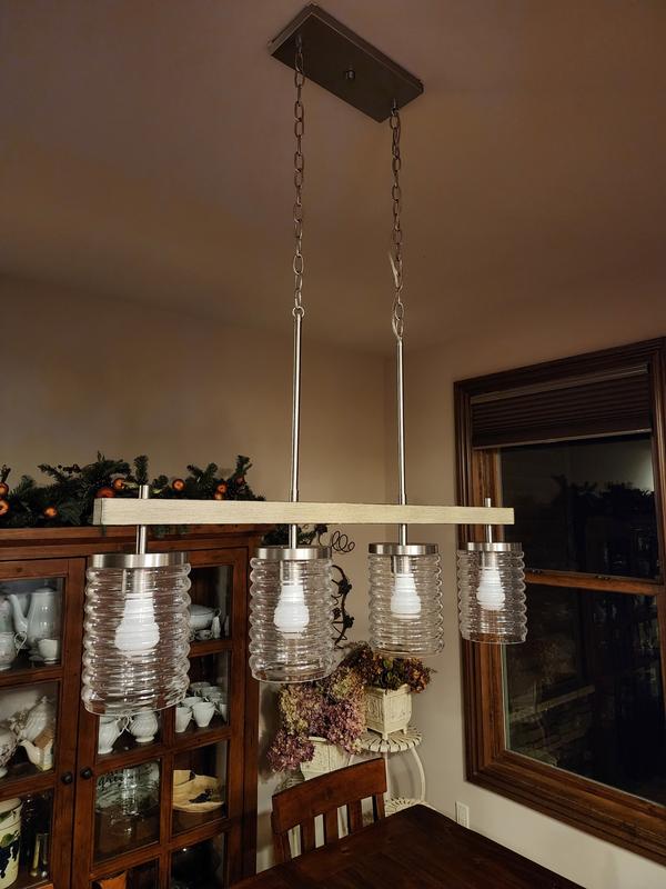 Kichler Maritime 4-Light Brushed Nickel Coastal Chandelier