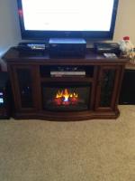 Allen Roth 60 In W 4 600 Btu Sable Wood And Metal Wall Mount